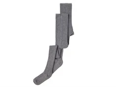 Name It dark grey melange strømpebukser (2-pak)